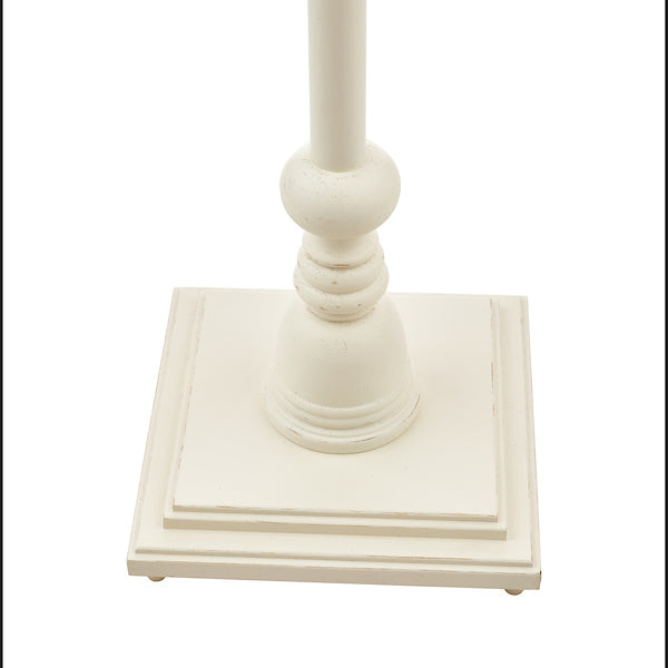 Laura Ashley Tate Wooden Floor Lamp Distressed Off White Base – from Amos Lighting + Home