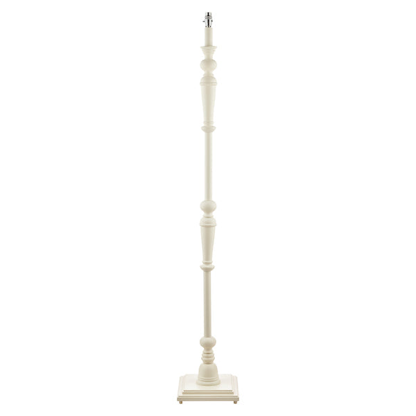 Laura Ashley Tate Wooden Floor Lamp Distressed Off White Base – from Amos Lighting + Home