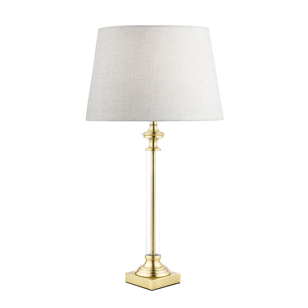 Laura Ashley Winston Glass Candlestick Table Lamp Antique Brass – from Amos Lighting + Home