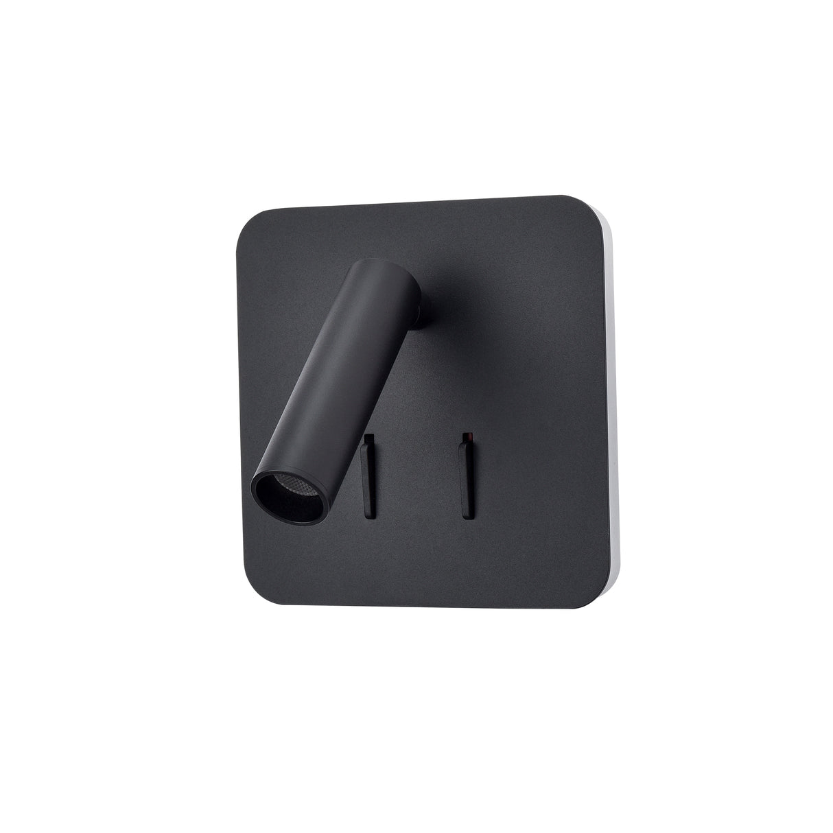 Franklite Luca Square Reading Wall Light Black