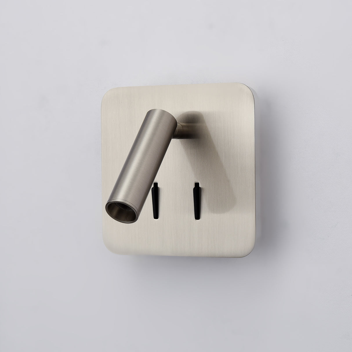 Franklite Luca Square Reading Wall Light Satin Nickel