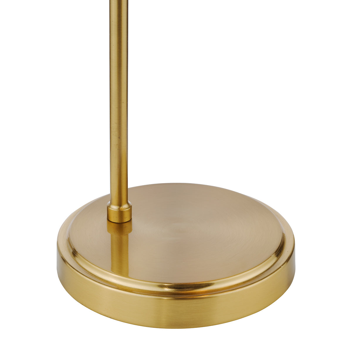 Dar Maude Table Lamp Natural Brass and Ribbed Glass