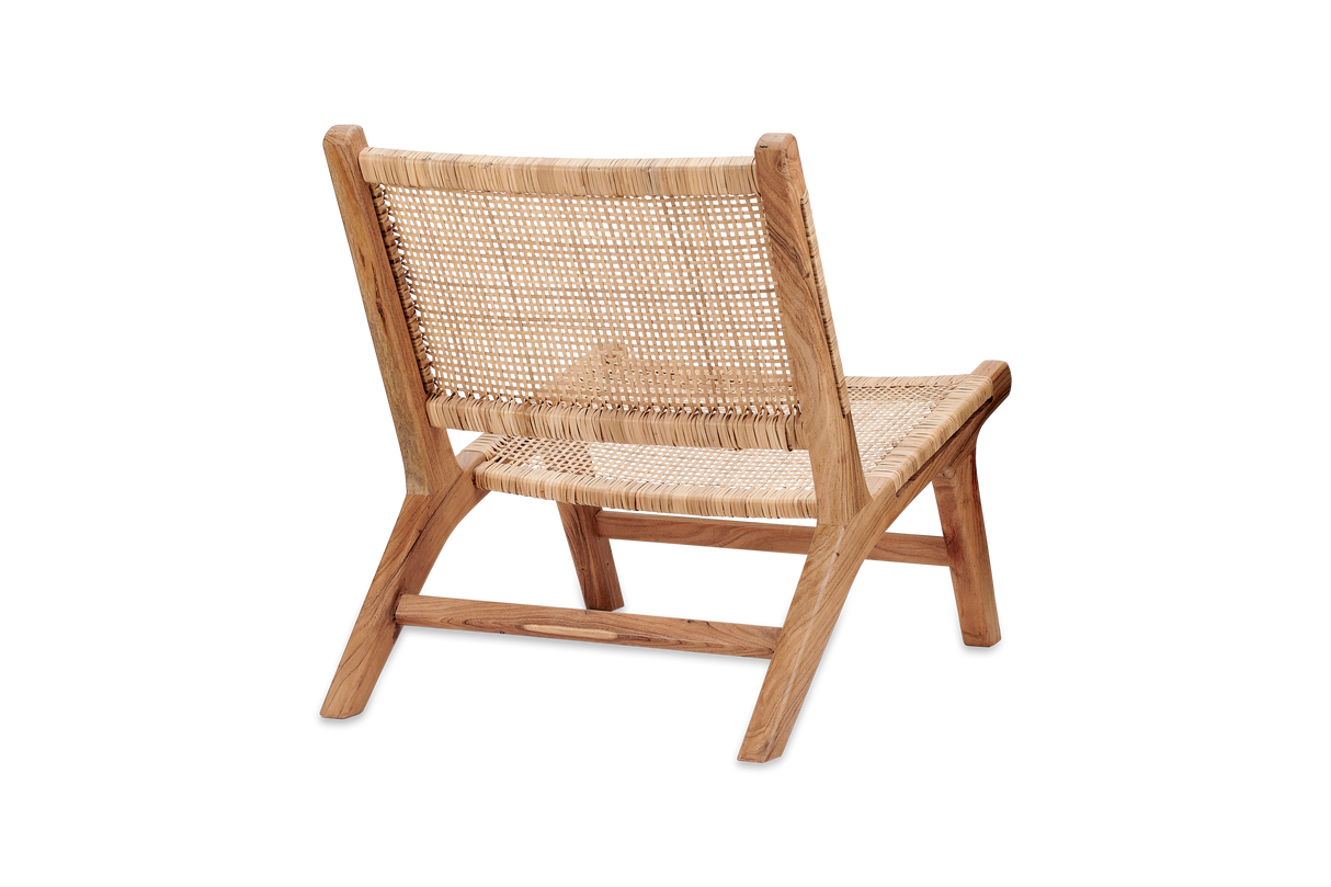 Nkuku Madrisana Acacia & Rattan Woven Chair