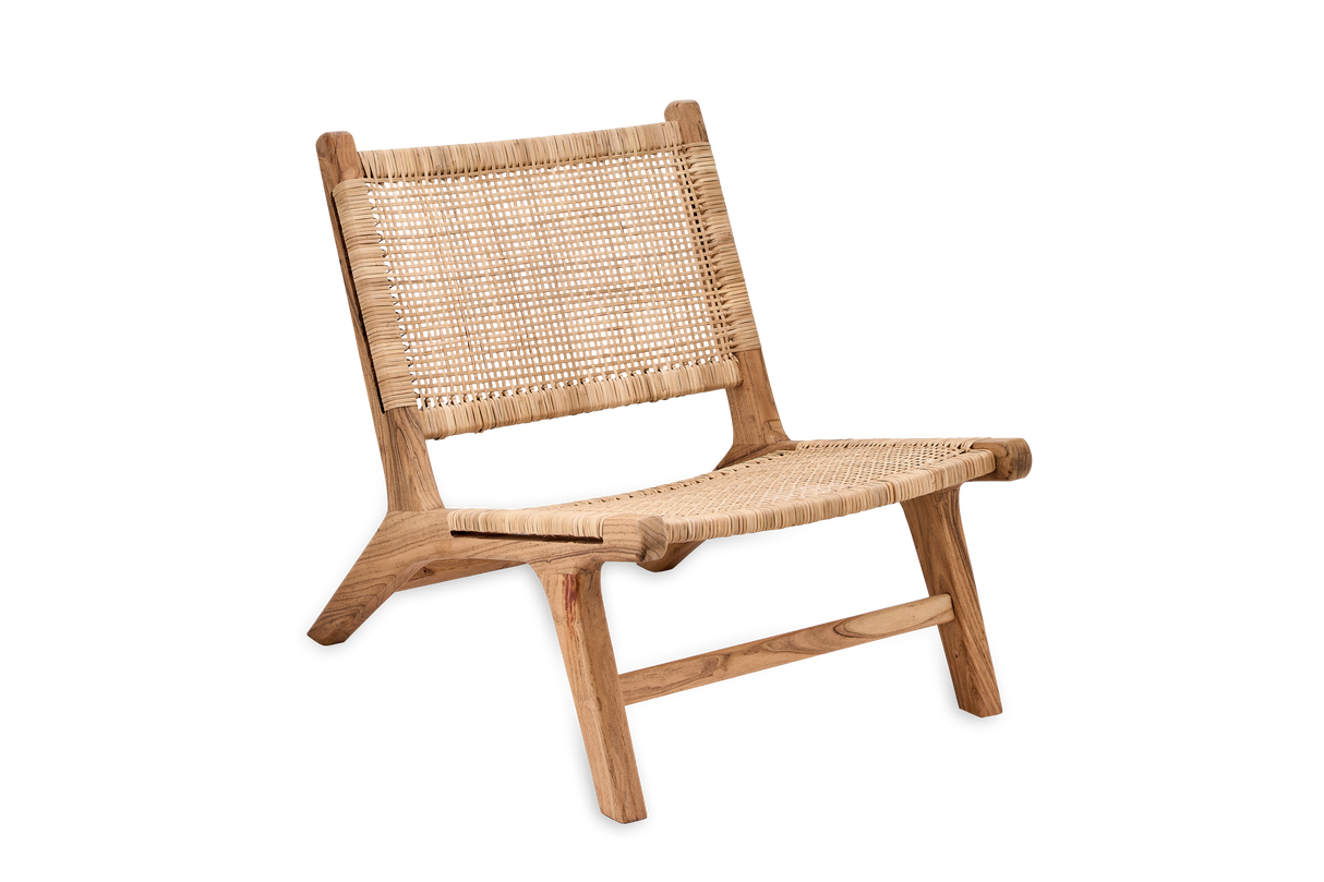 Nkuku Madrisana Acacia & Rattan Woven Chair