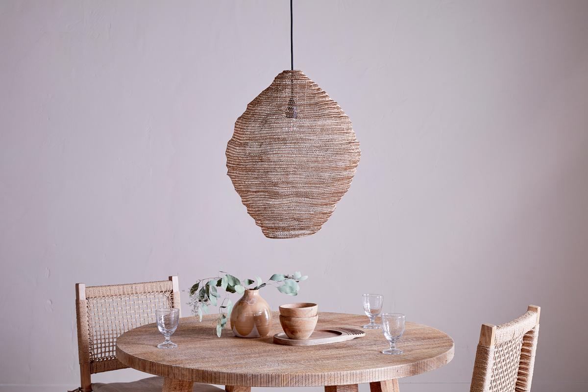 Nkuku Mukuni Wire Lampshade Brass Large