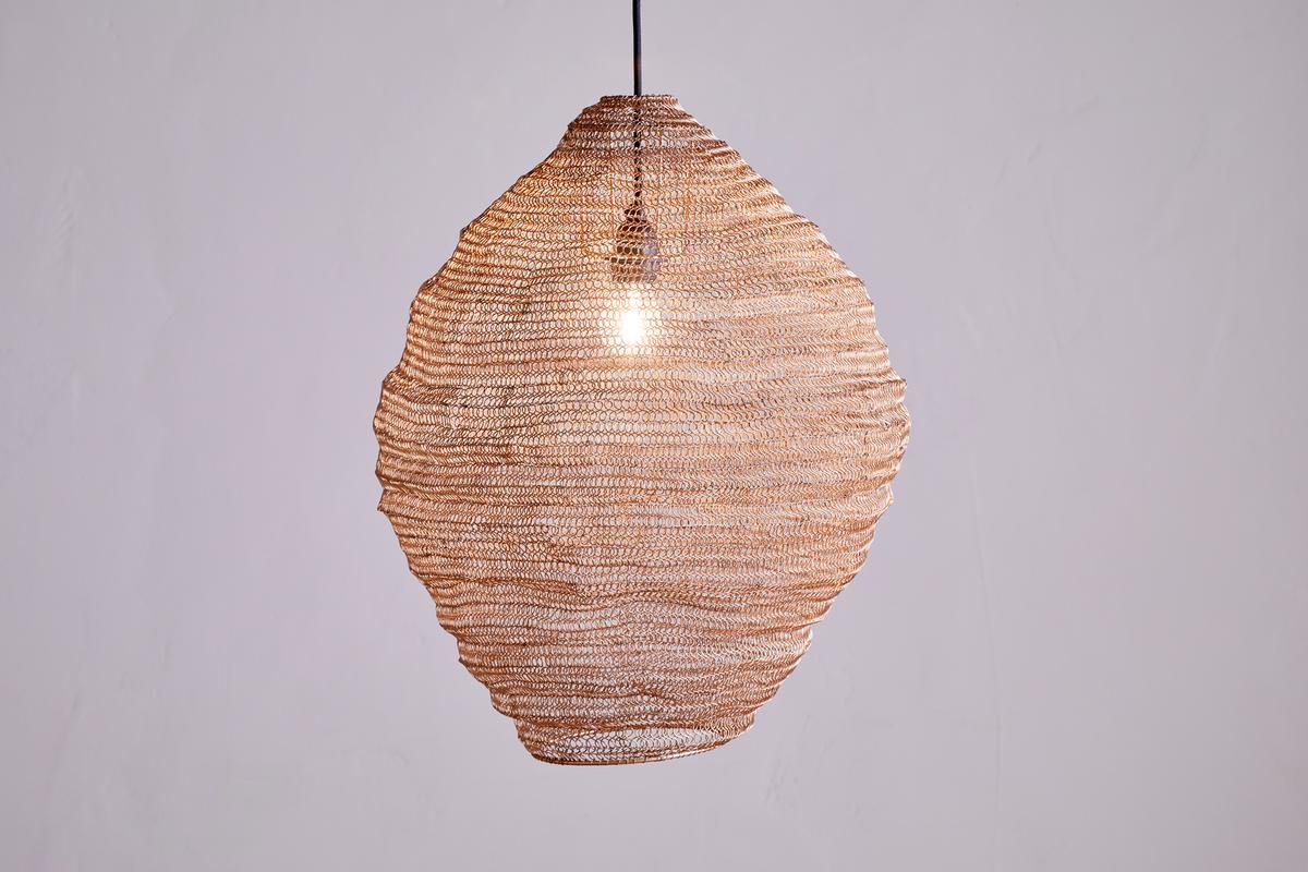 Nkuku Mukuni Wire Lampshade Brass Large