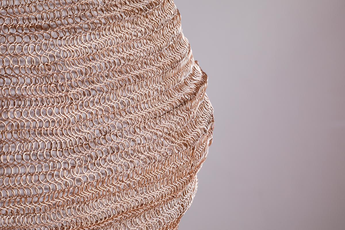 Nkuku Mukuni Wire Lampshade Brass Large