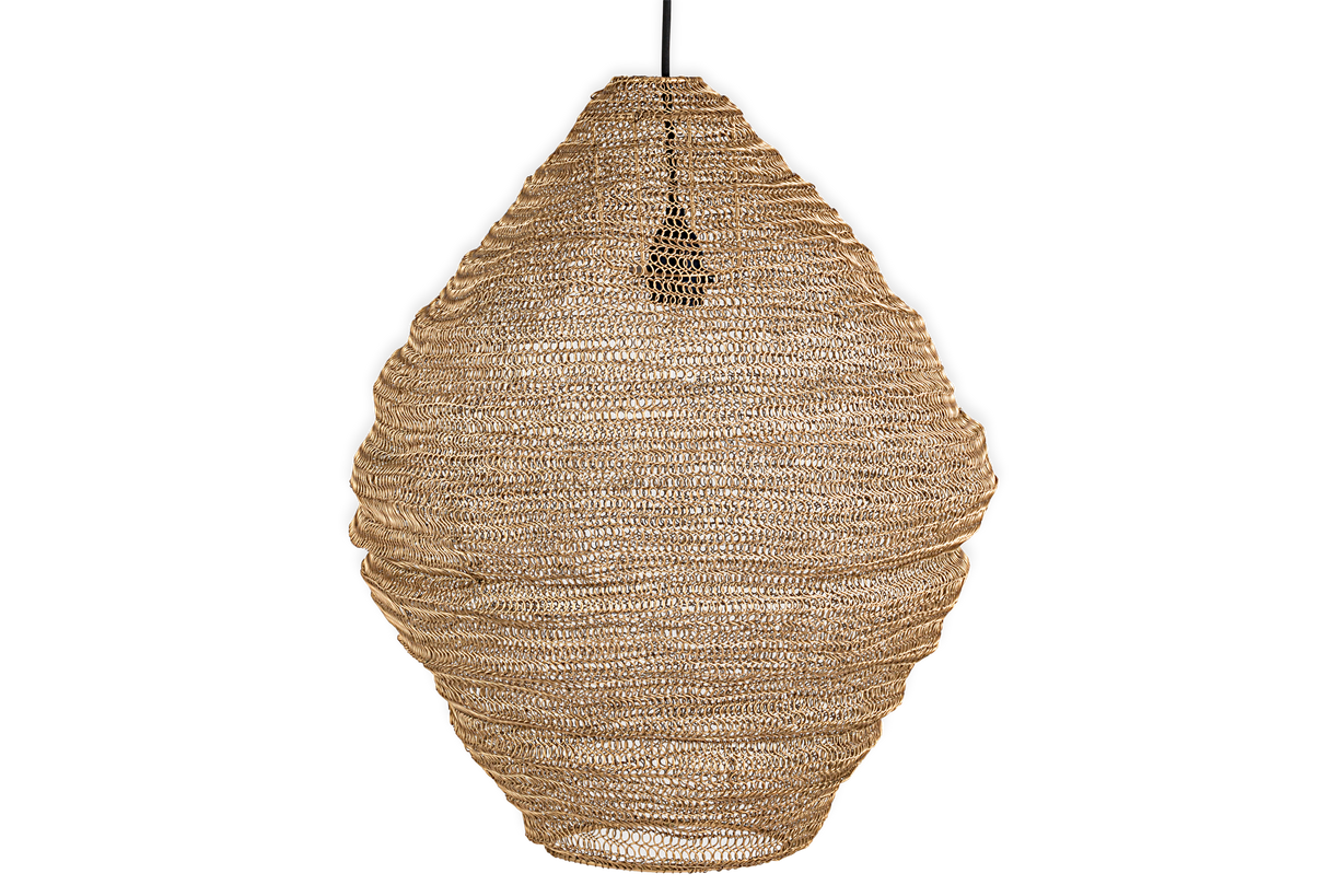 Nkuku Mukuni Wire Lampshade Brass Large