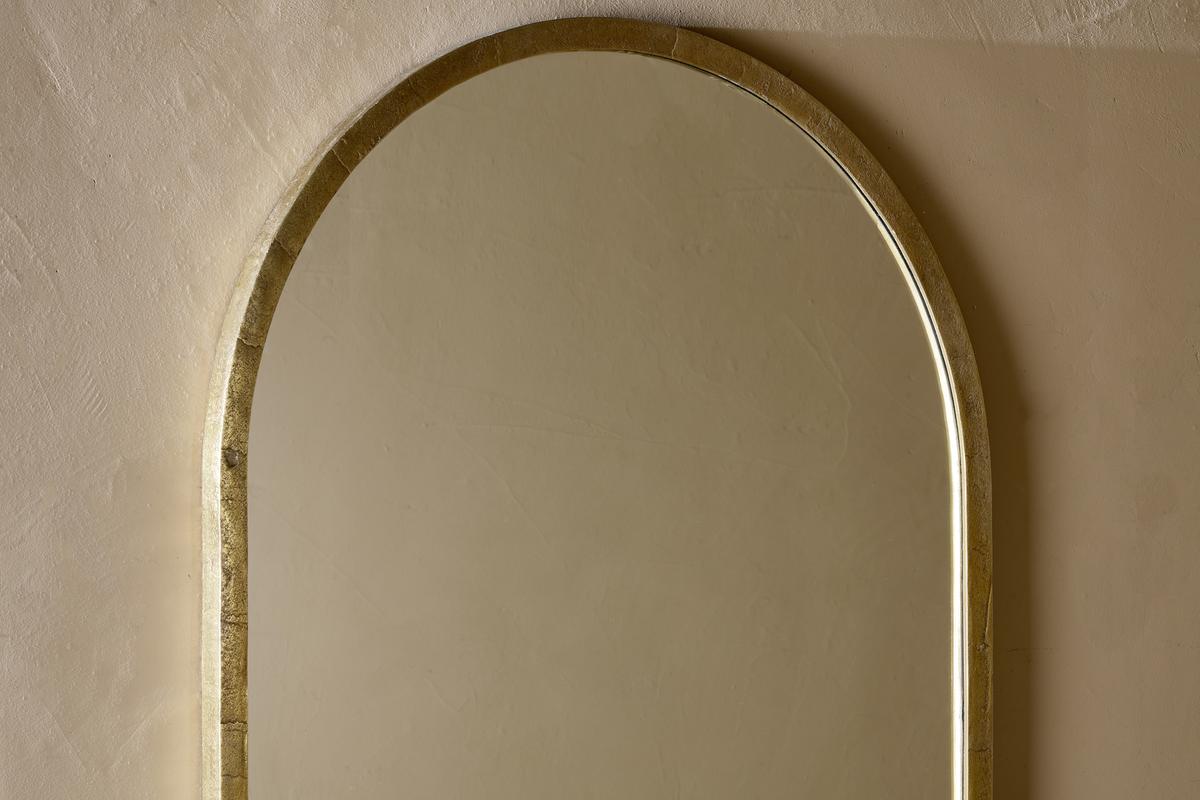 Nkuku Murwara Arch Mirror Antique Brass