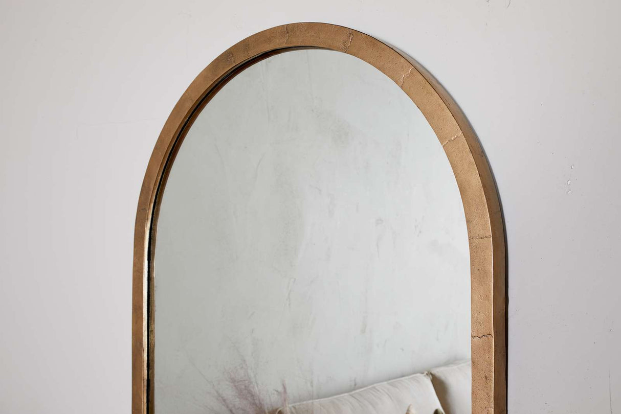 Nkuku Murwara Full Length Mirror Antique Brass