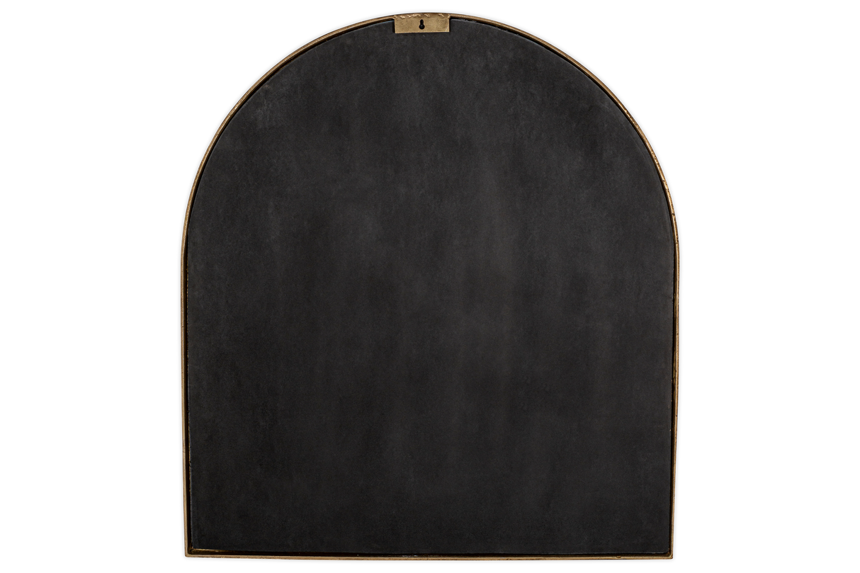 Nkuku Murwara Antique Glass Arched Mirror Antique Brass