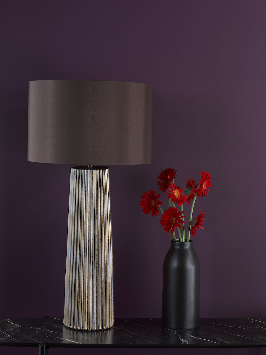 Dar Myla Ceramic Table Lamp Bronze Base Only