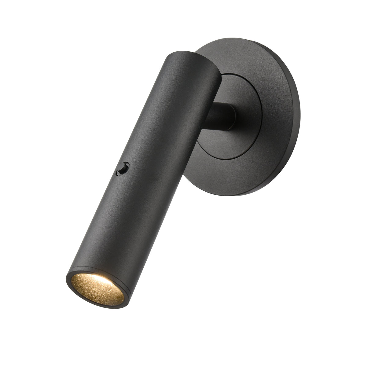 Franklite Mantel Matt Black Bedside LED Reading Light