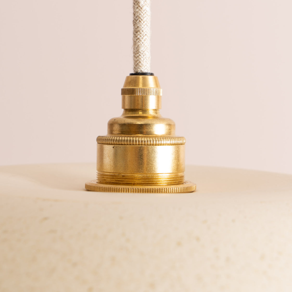 Studio Haran Dusk Pendant Light in Ceramic and Brass/Nickel