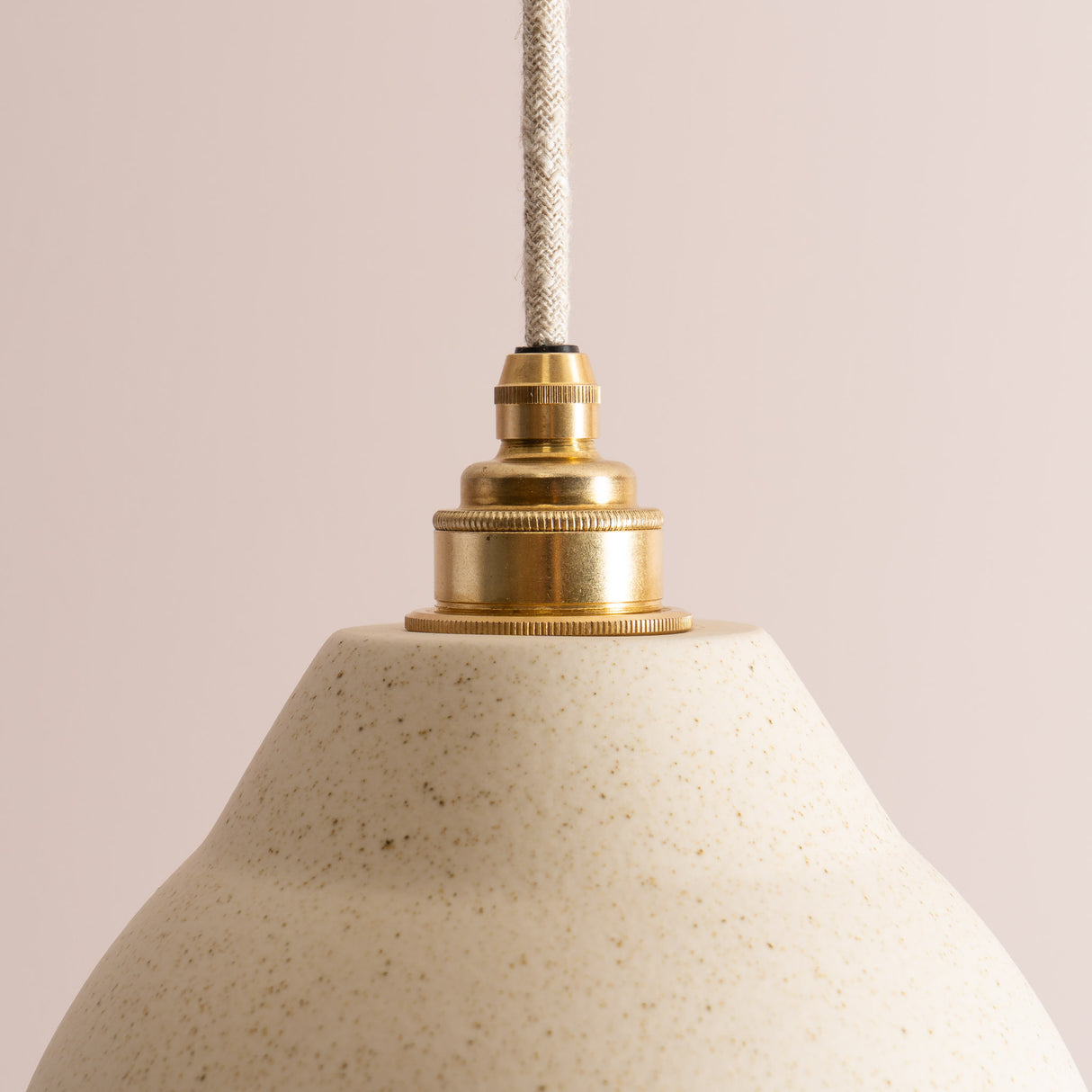 Studio Haran Element Pendant Light in Ceramic and Brass/Nickel
