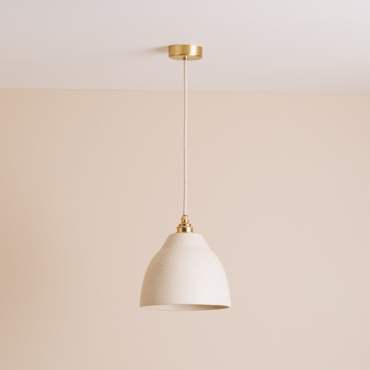 Studio Haran Element Pendant Light in Ceramic and Brass/Nickel