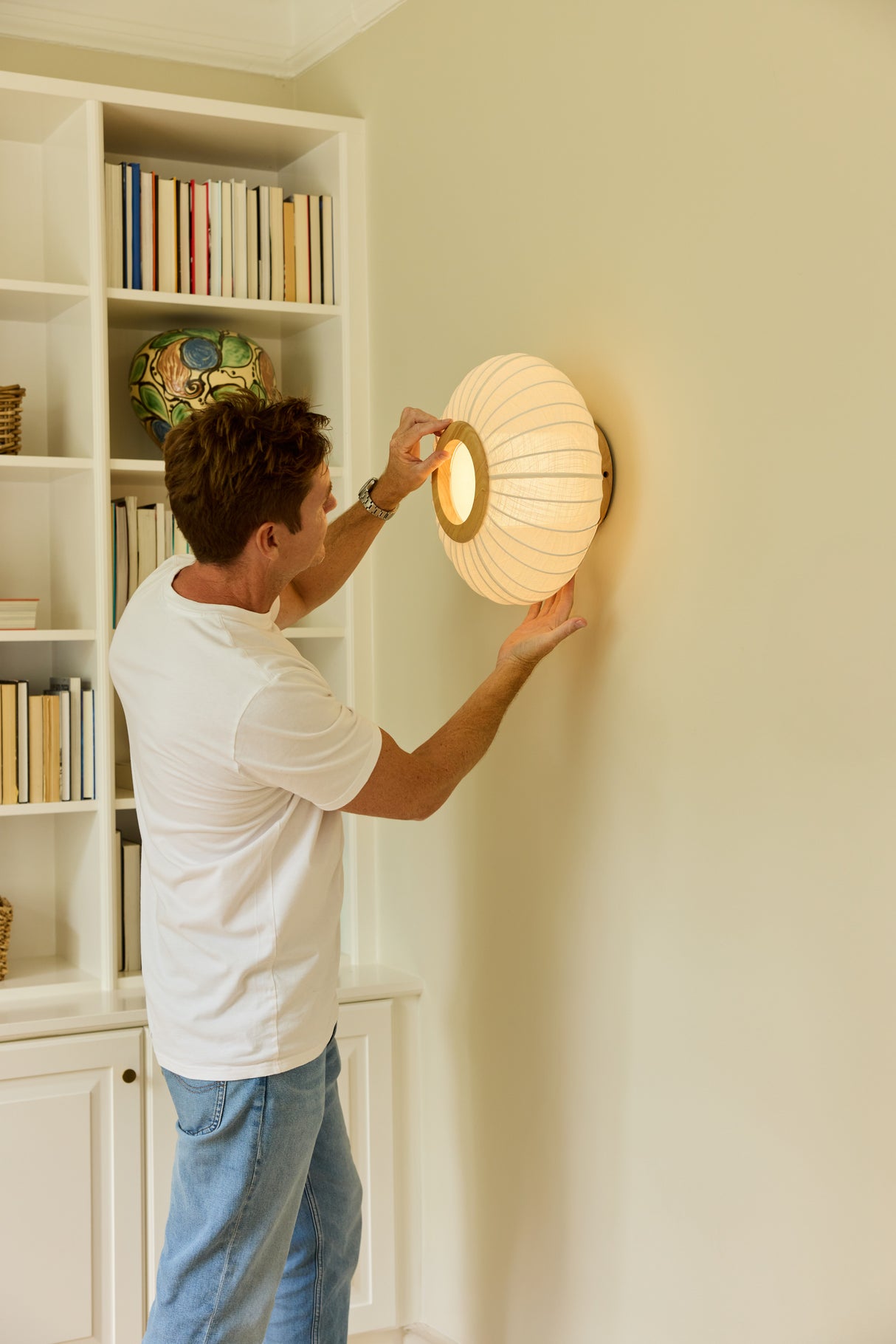 Halo Design Balloon Ceiling/Wall Light Ø40cm Linen White