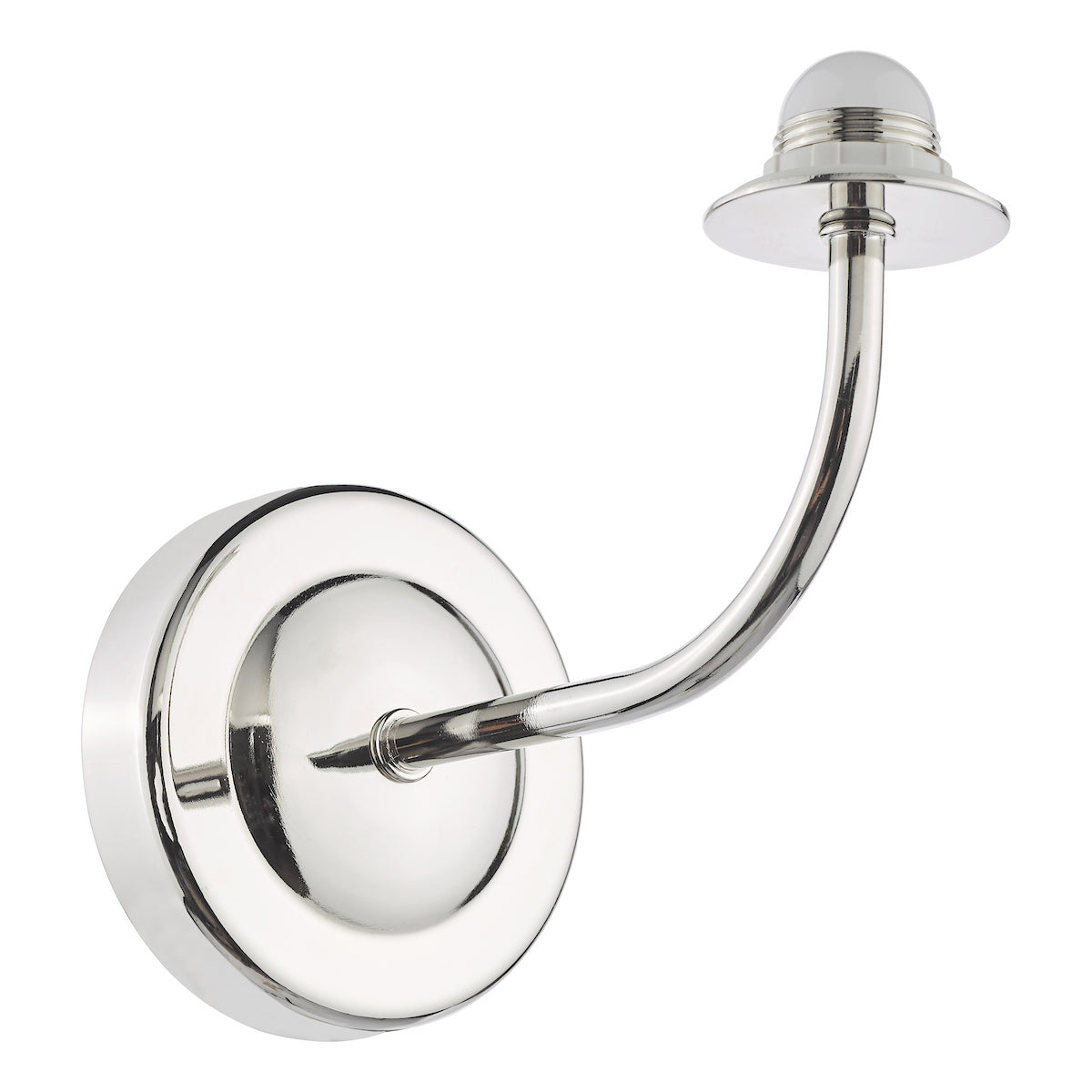 Dar Navarro LED Rechargeable Wall Light Polished Nickel Bracket Only