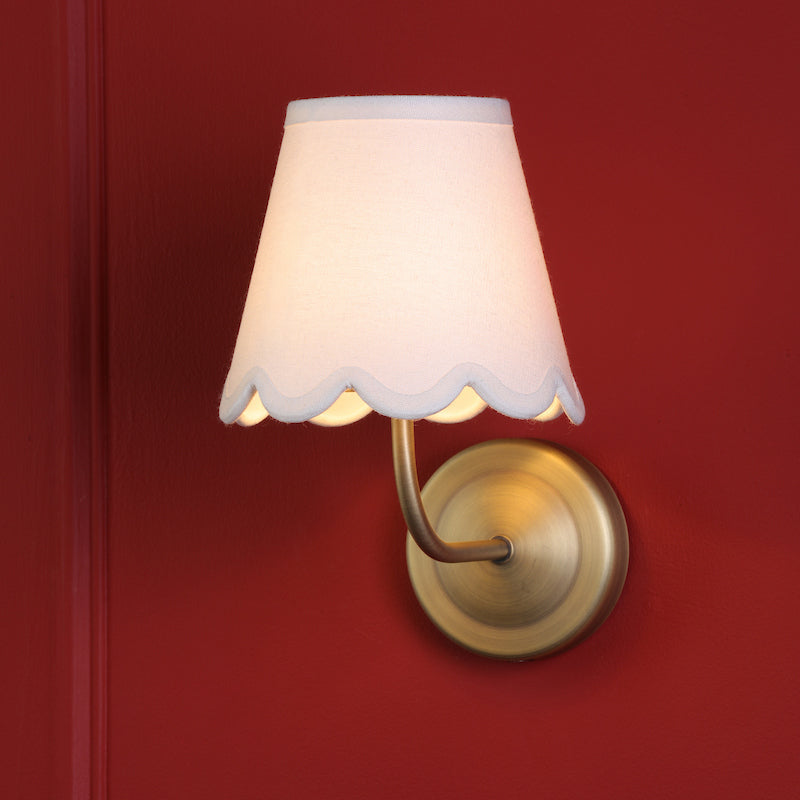 Dar Navarro LED Rechargeable Wall Light Matt Antique Brass Bracket Only