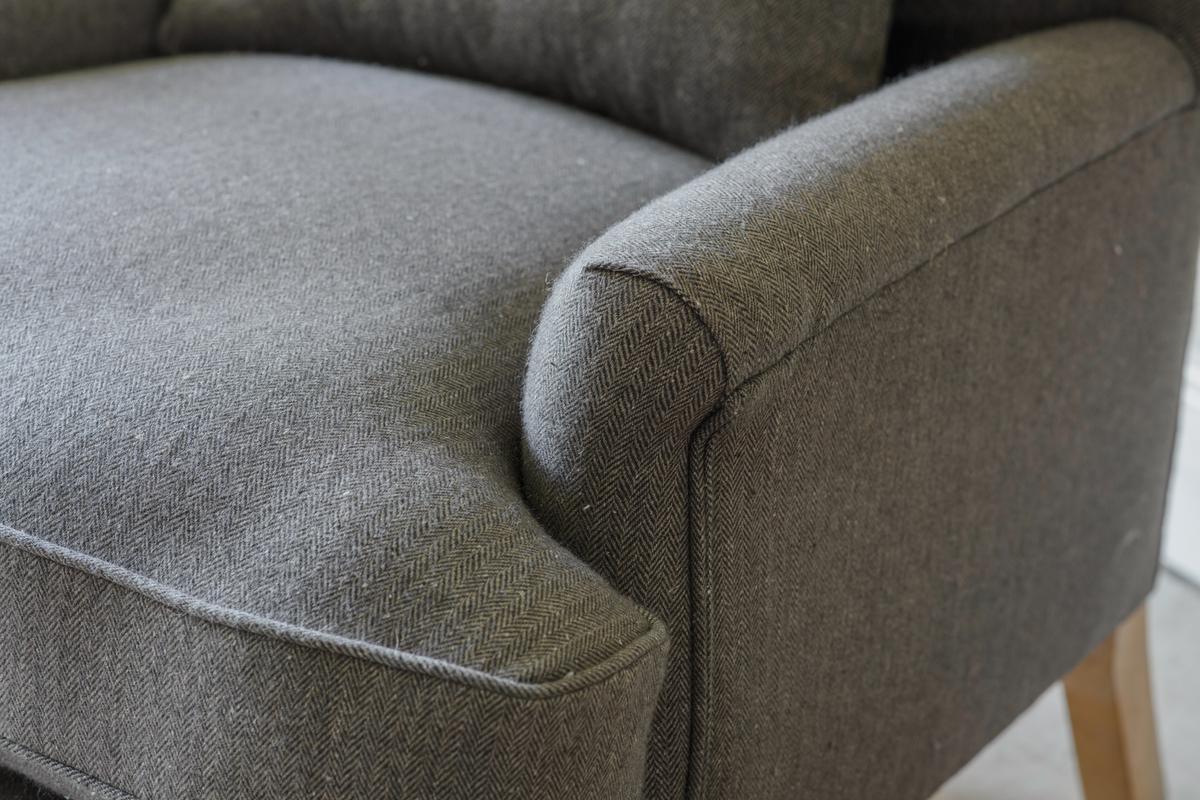 Nkuku Nalla Wool Armchair Charcoal