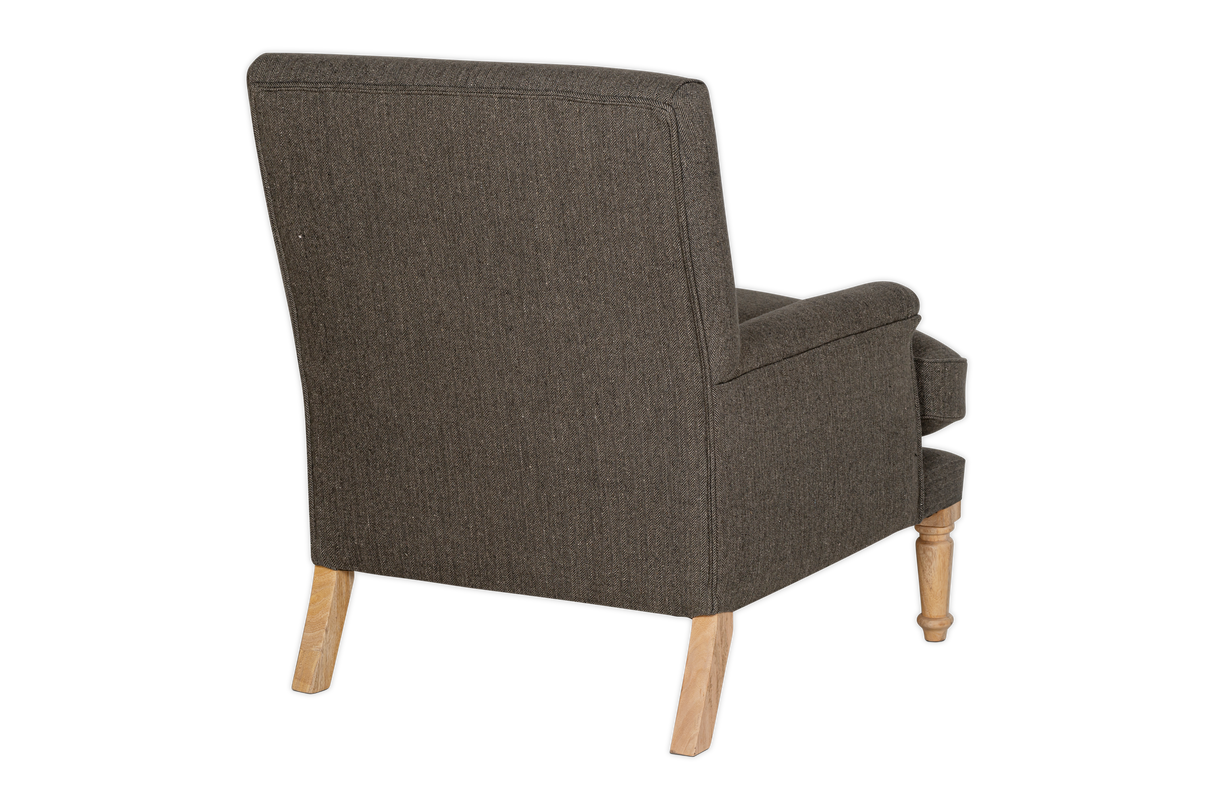 Nkuku Nalla Wool Armchair Charcoal