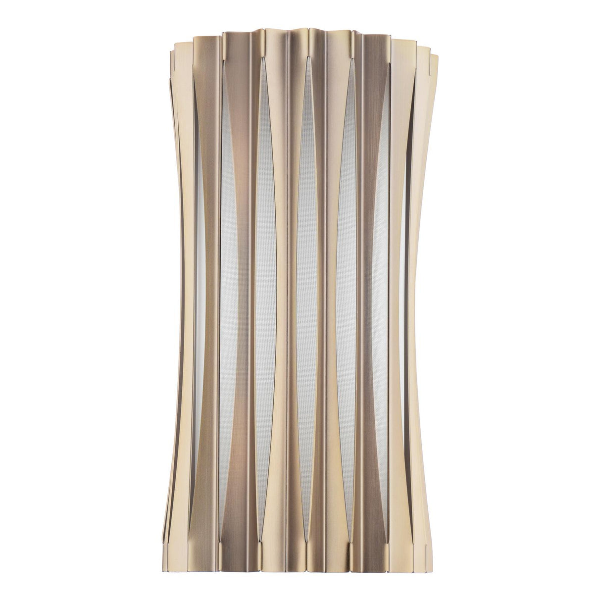 Dar Netra 2 Light Wall Light Satin Bronze and Ivory