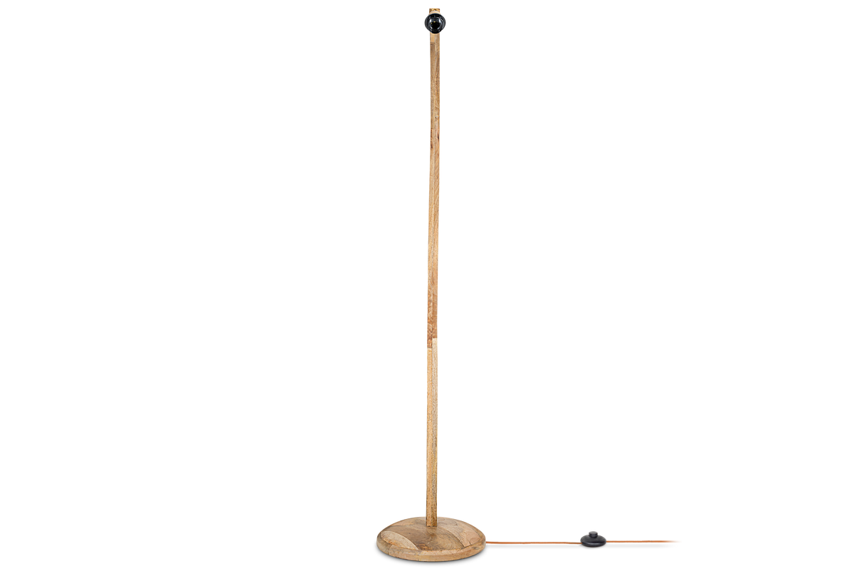 Nkuku Namira Mango Wood Floor Lamp Natural