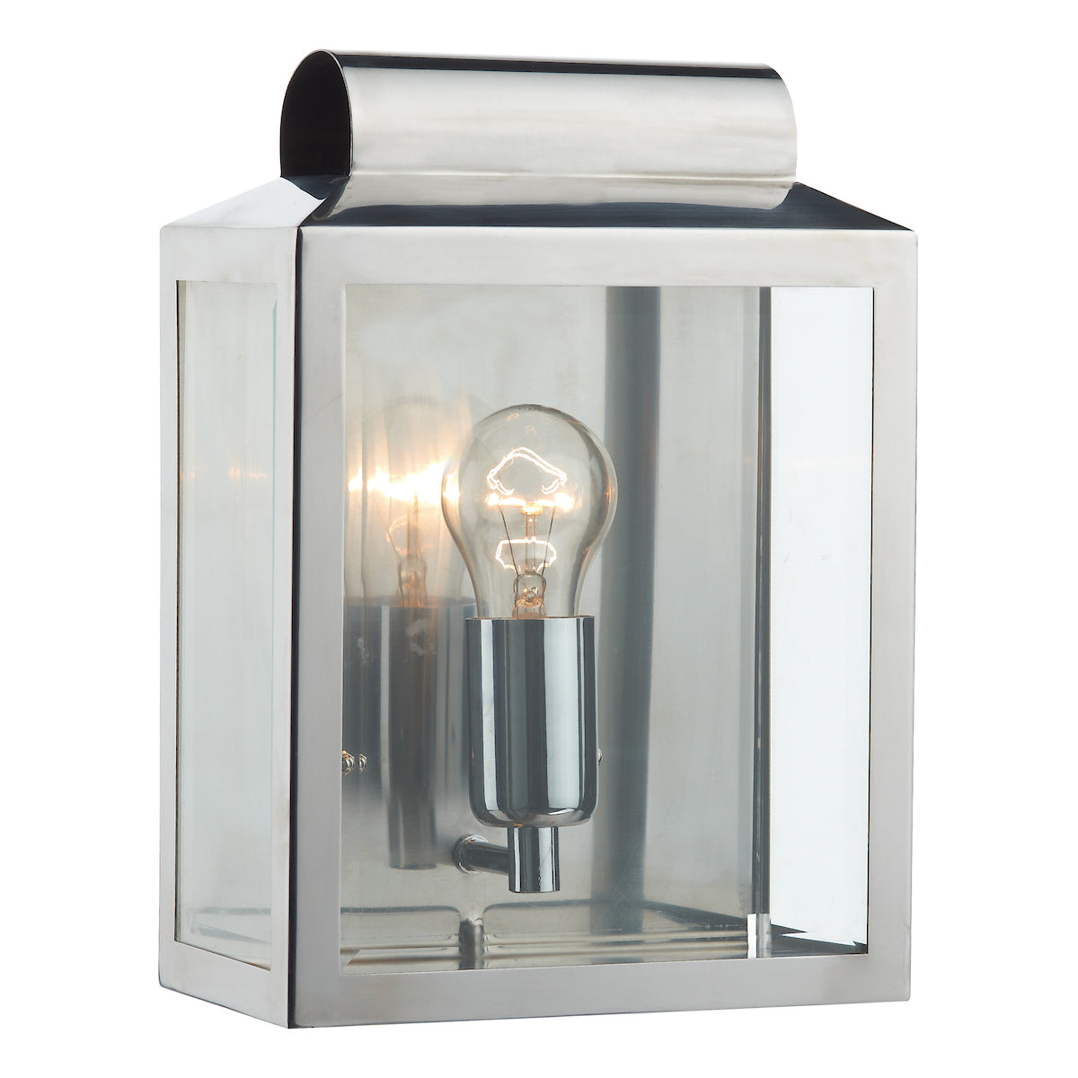 Dar Notary Outdoor Wall Light Stainless Steel IP44