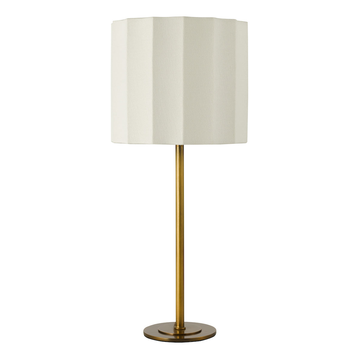Dar Noura Table Lamp Antique Bronze and Ivory With Shade