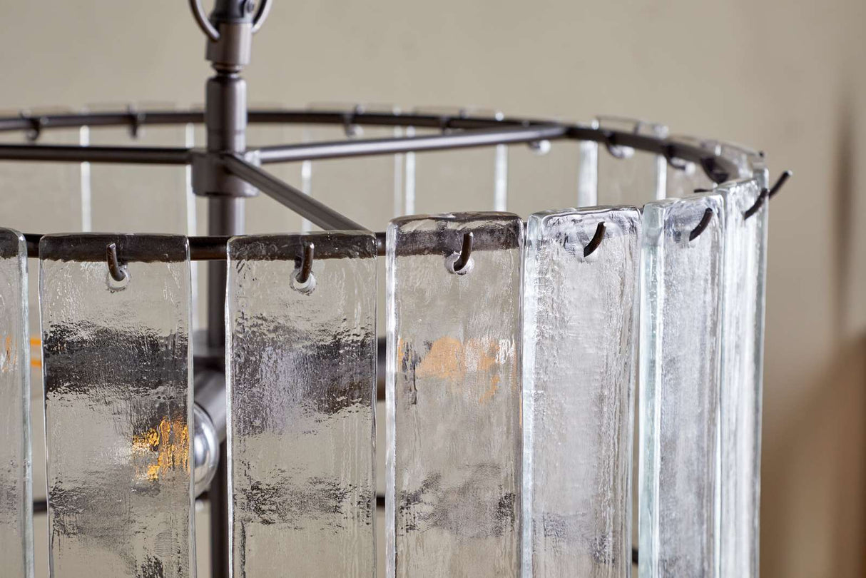 Nkuku Nauka Statement Pendant Aged Bronze & Clear