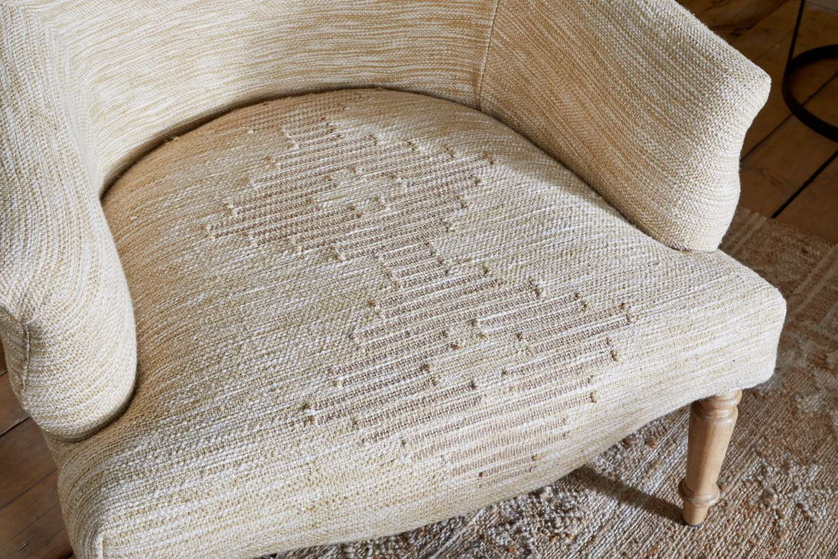 Nkuku Aranya Cotton & Jute Occasional Chair Natural