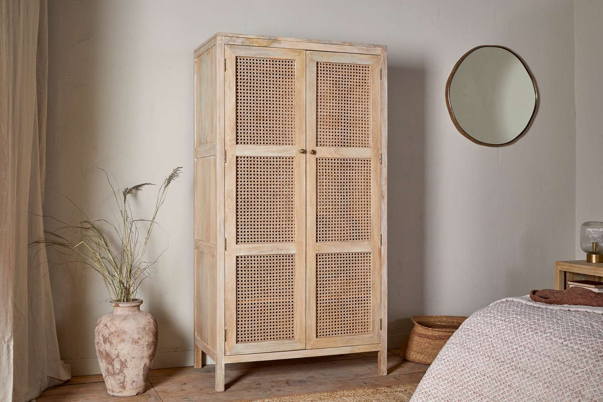 Nkuku Kanz Mango Wood Wardobe Natural