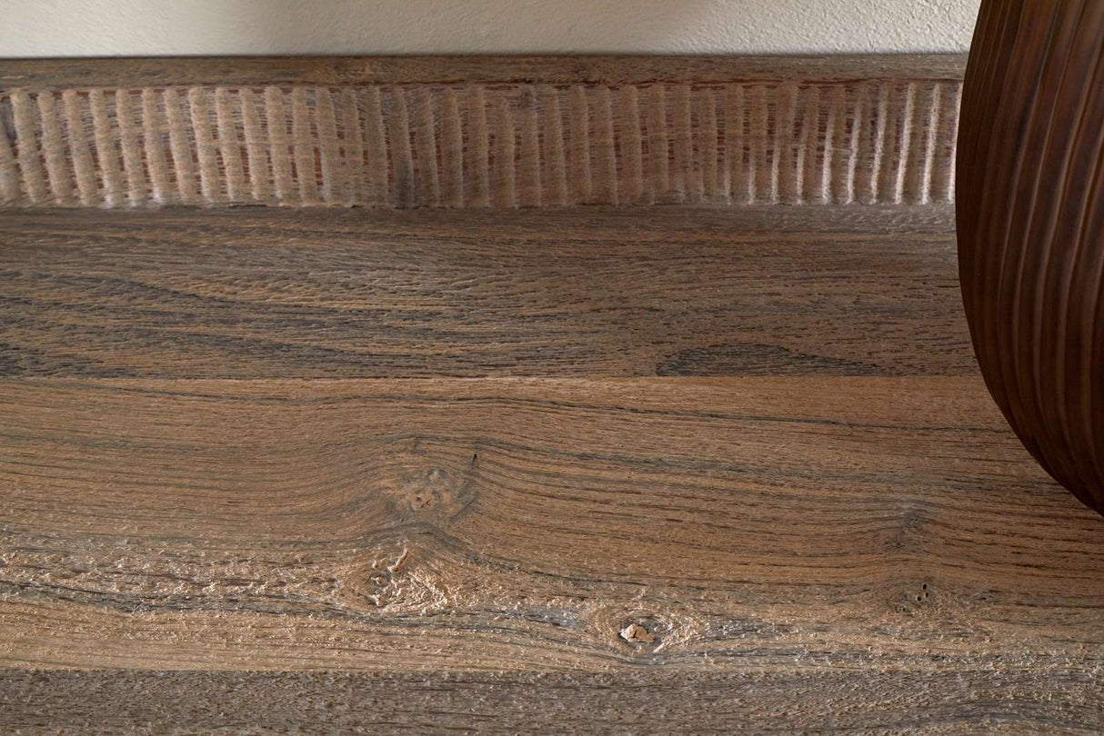 Nkuku Nisha Reclaimed Wood & Iron Console Table Natural