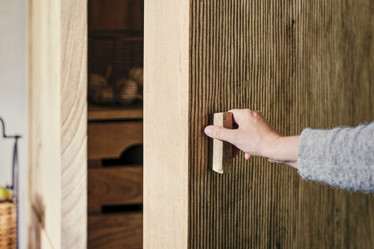 Nkuku Vivan Grooved Pantry Cupboard Natural