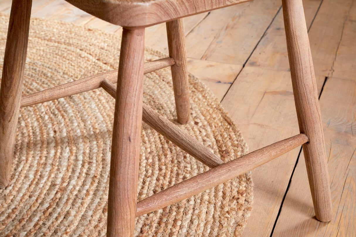 Nkuku Om Mango Wood Dining Chair Natural