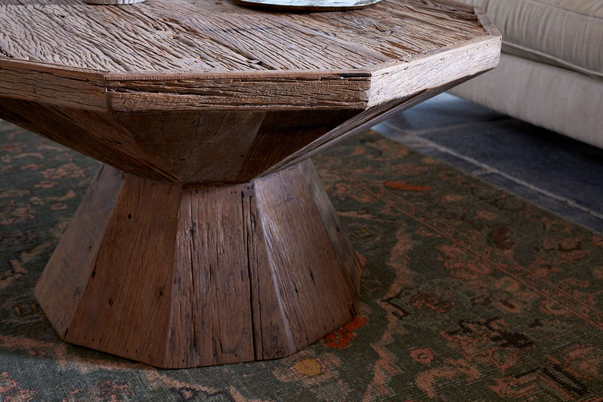 Nkuku Juhi Reclaimed Wood Coffee Table Natural