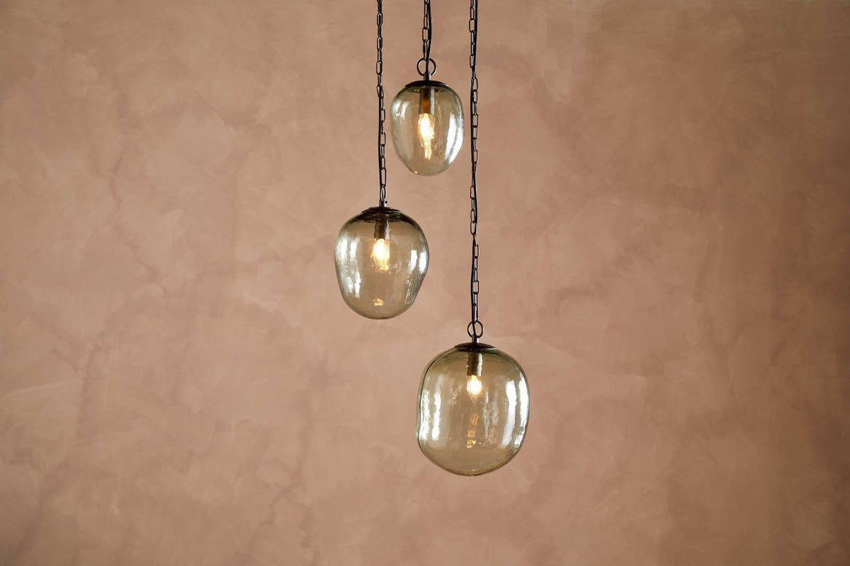 Nkuku Sanvika Organic Cluster Pendant Green