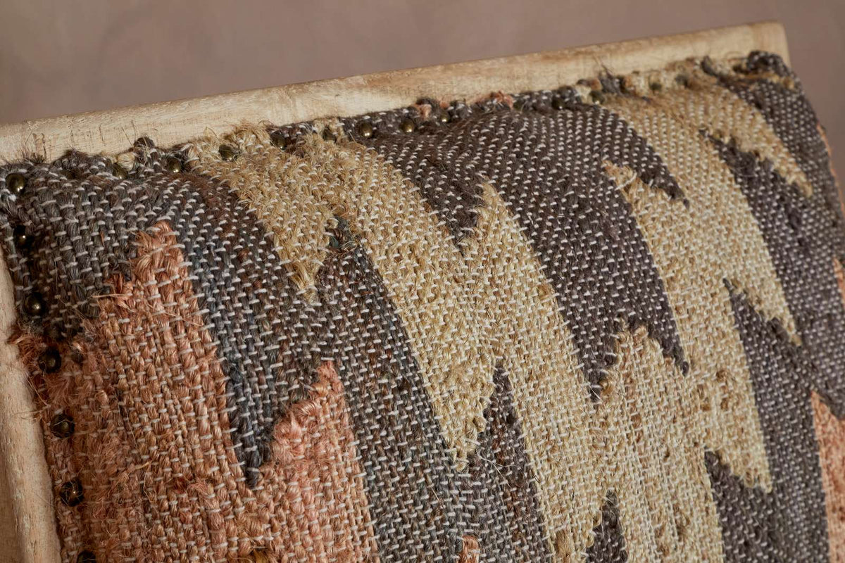 Nkuku Chhavi Kilim Upholstered Armchair Multi