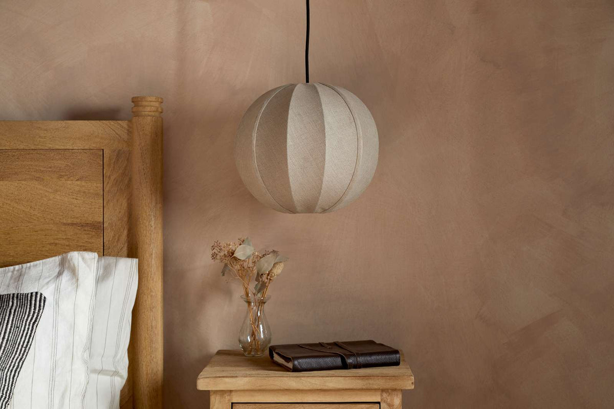Nkuku Dharini Linen Lampshade 30cm Natural Small