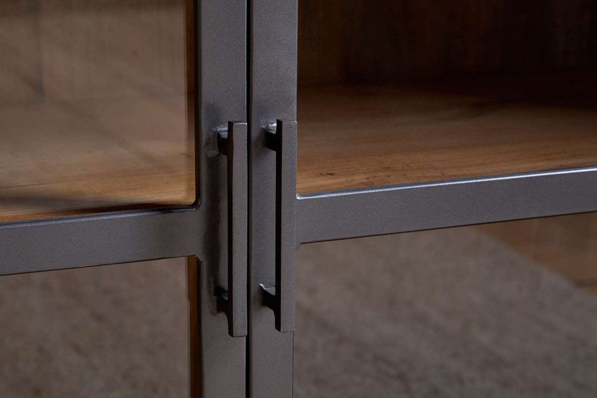 Nkuku Nirvi Mango Wood & Iron Sideboard Black