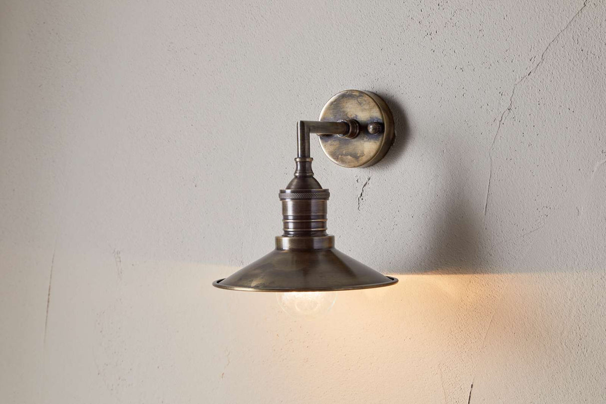 Nkuku Najja Brass Wall Lamp Antique Brass