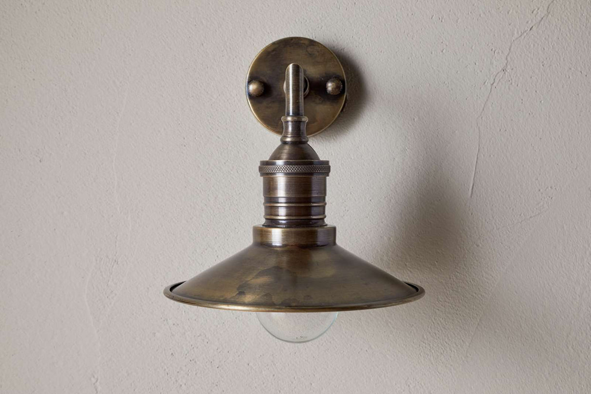 Nkuku Najja Brass Wall Lamp Antique Brass