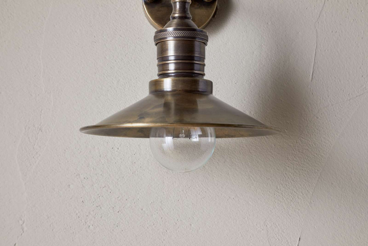 Nkuku Najja Brass Wall Lamp Antique Brass