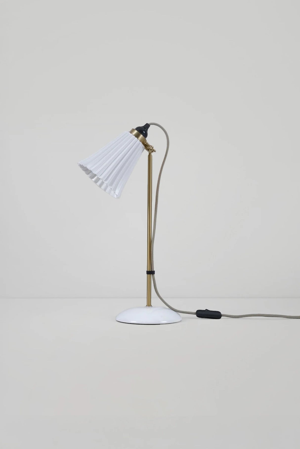 Original BTC Hector Pleat Medium Table Light, Brass