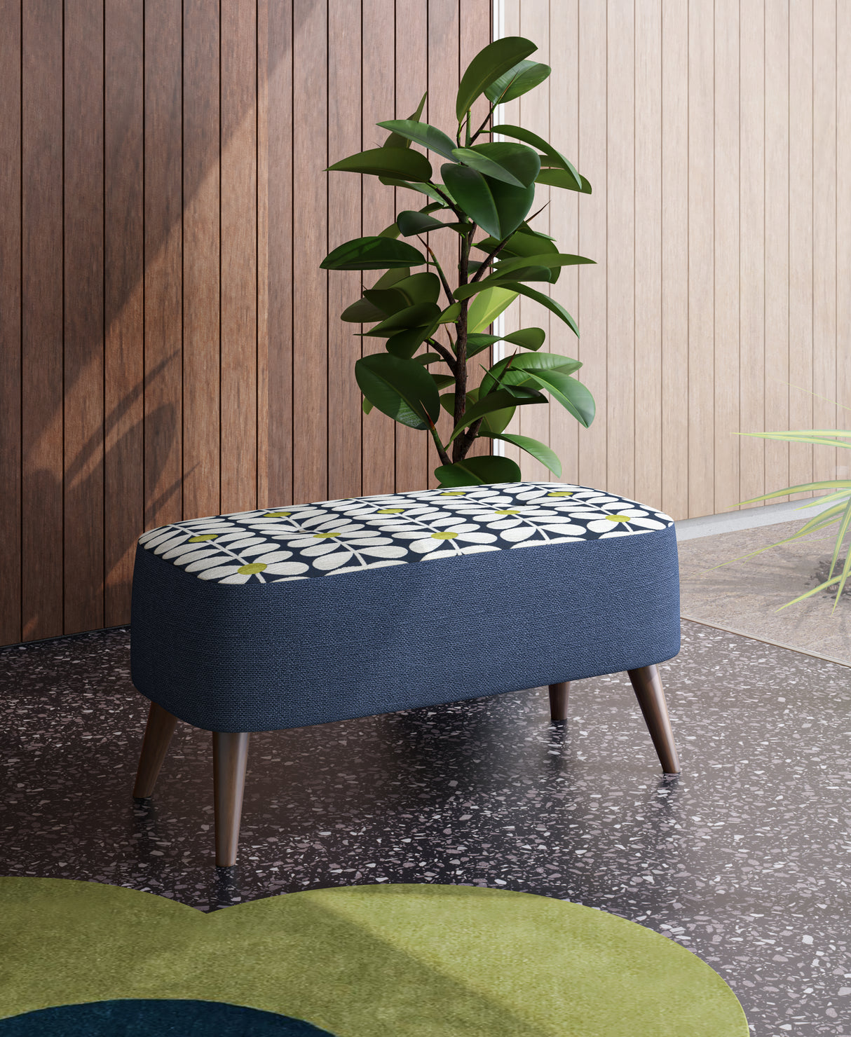 Orla Kiely Donegal Small Footstool