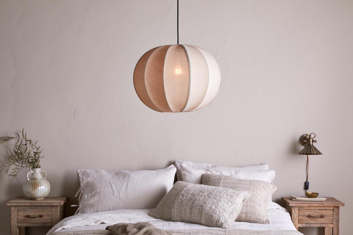 Nkuku Orisa Linen Lampshade Off White