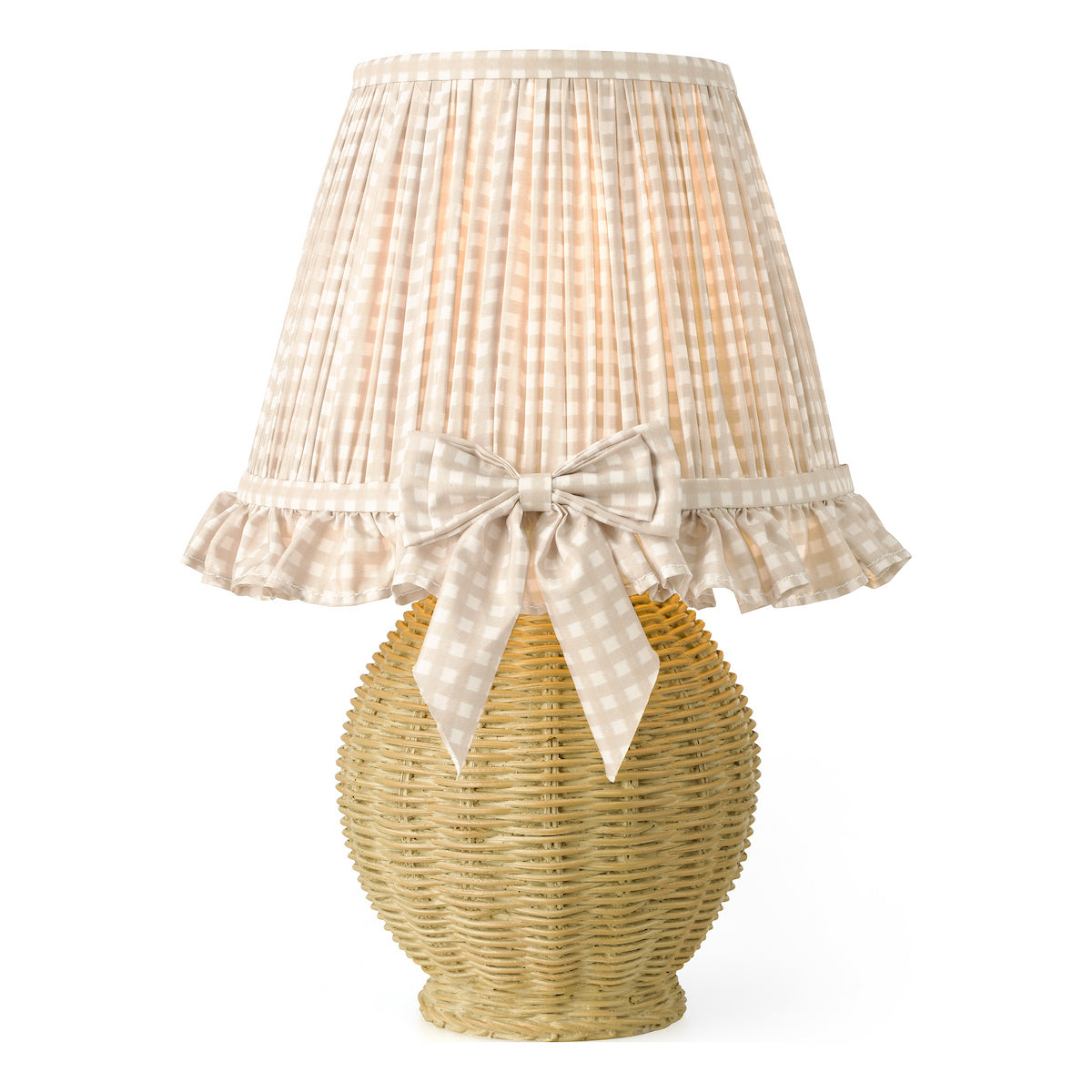 Dar Omer Table Lamp Matt Taupe and Antique Brass With Shade