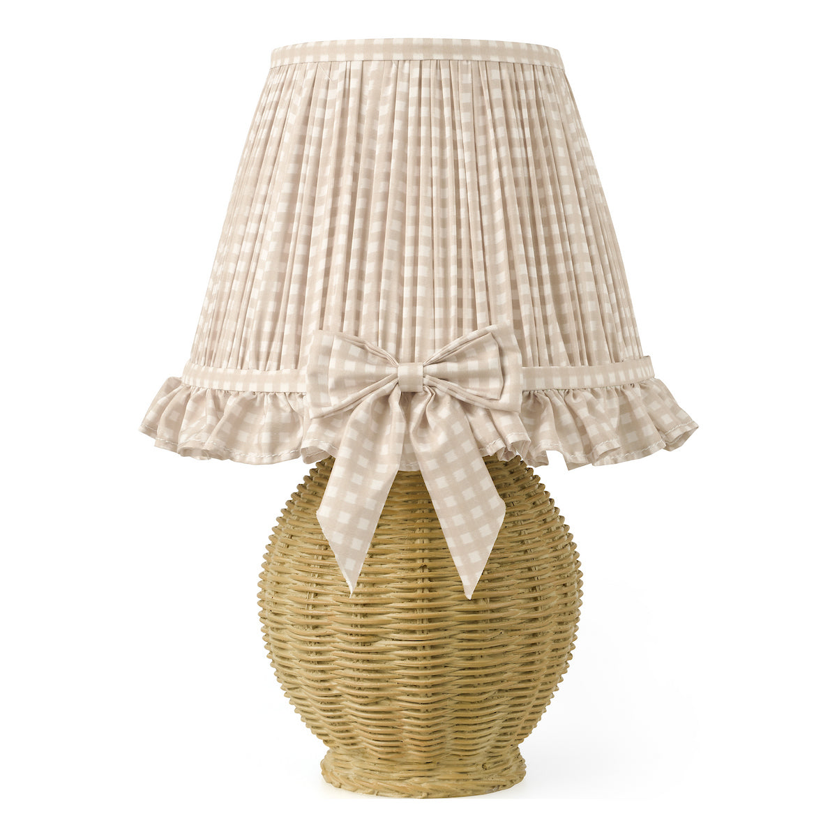 Dar Omer Table Lamp Matt Taupe and Antique Brass With Shade