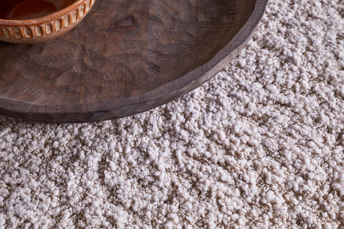 Nkuku Otas Teddy Ottoman Off White