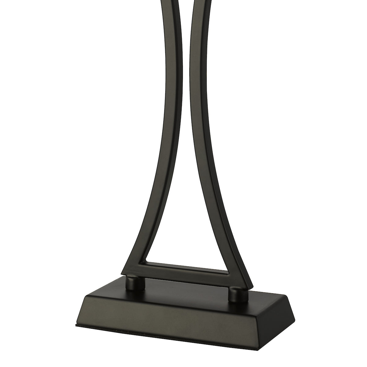 Dar Oporto Table Lamp Matt Black With Shade